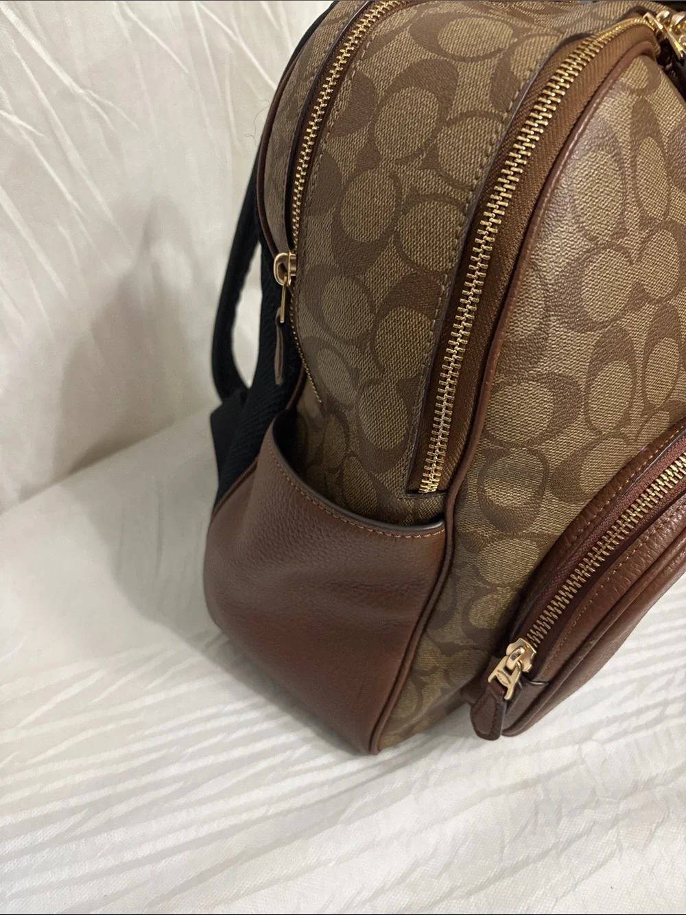Coach Signature Canvas Backpack